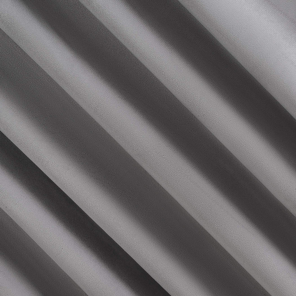 Sun Zero Hampshire Velvet Noise Reducing Thermal Extreme Total Blackout Back Tab Curtain Panel, 50" x 108", Gray