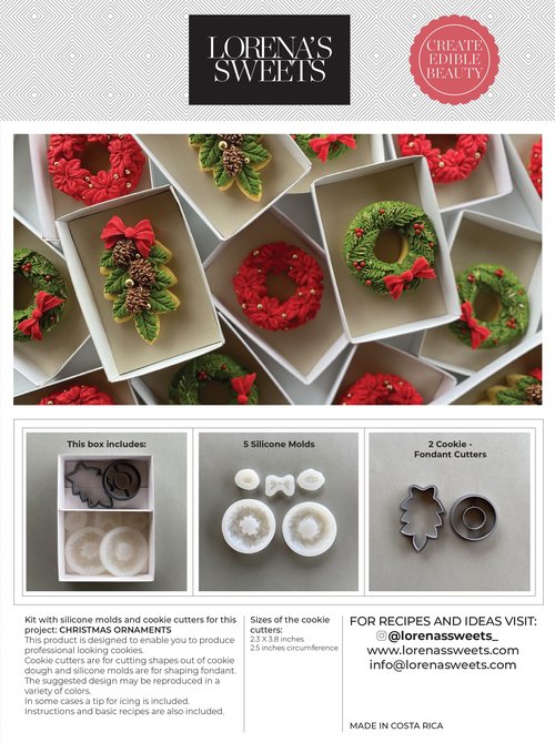 Lorena's Sweets Cookie Decoration Kit Christmas Ornaments