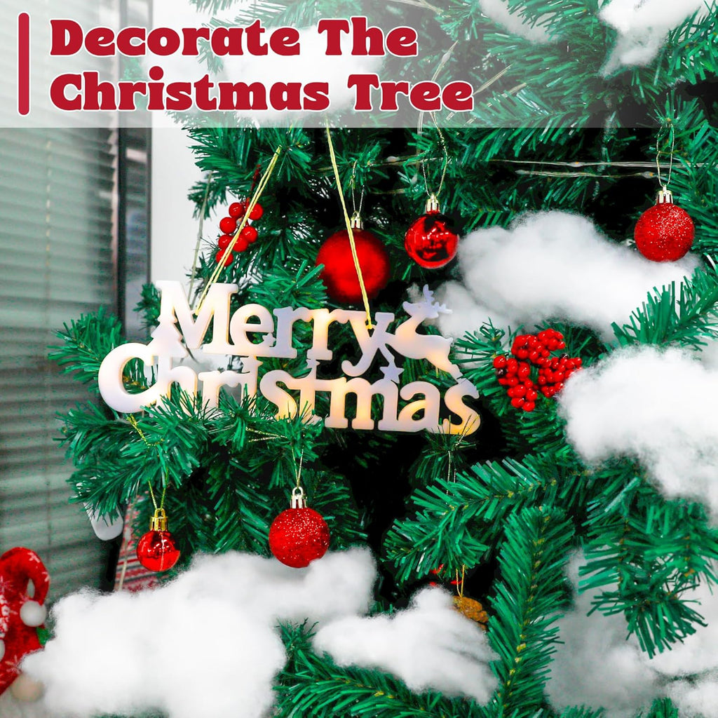 QZYL Artificial Christmas Snow | 3LB White Fake Snow for Tree & Home Decorations
