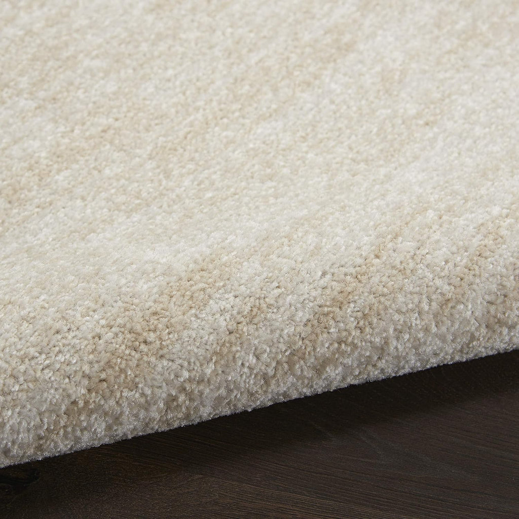Nourison Home Area Rug - Essentials Ivory Beige 10' x 14' | Easy Clean, Non-Shedding for Any Room
