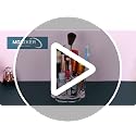 MOSIKER Acrylic Flower Lipstick Holder - 12-Slot Cosmetic Organizer