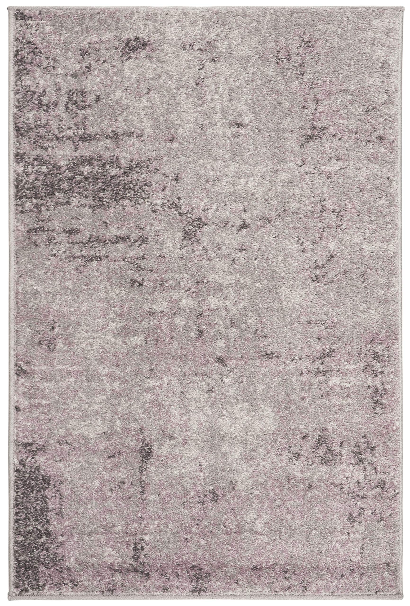 SAFAVIEH Adirondack Collection Accent Rug - 2'6" x 4', Light Grey & Purple, Modern Abstract Design, Non-Shedding & Easy Care, Ideal for High Traffic Areas in Entryway, Living Room, Bedroom (ADR130M)