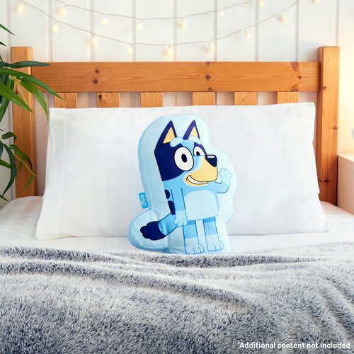 Bluey 3D Plush Pillow for Kids Cute Cuddle Pillow Sham Pillow Stuffed Animal Character Bedroom Accessories Gifts for Kids