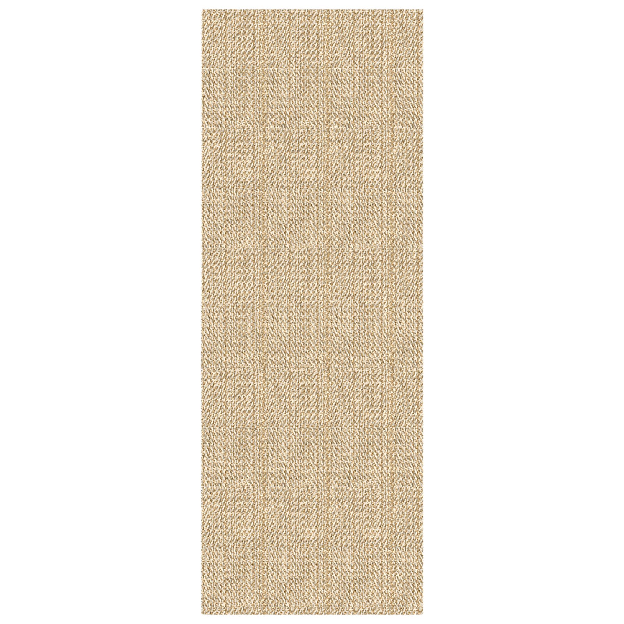 IOHOUZE Washable Runner Rug 2x6 Non Slip Runners for Hallways Entryway Runner Indoor, Kitchen Rugs Woven Cotton Floor Carpet for Kitchen Hall Entrance Bedroom, Warm Beige/Orange/Apricot