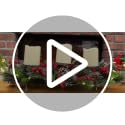 Christmas LED Candle Centerpiece with Pine Cones & Bows - Black & White Variation