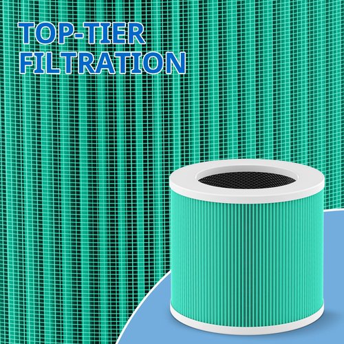 2 Pack HY1800 Replacement Filter Compatible with CHIVALZ/MORENTO/Loytio/Honeyuan/AYAFATO/IOIOW HY1800 Air Purifier, 3-in-1 Filtration, High-Efficiency Activated Carbon HY1800 Replacement Filter