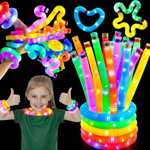 JOYIN 18 Pack Glow Sticks - Fun Party Favors for Kids | Light-Up Necklaces & Bracelets for Birthdays