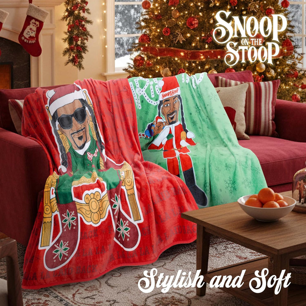 Snoop Dogg Christmas Throw Blanket - Cozy 50" x 60" Soft Fleece for Couch | Perfect Secret Santa Gift