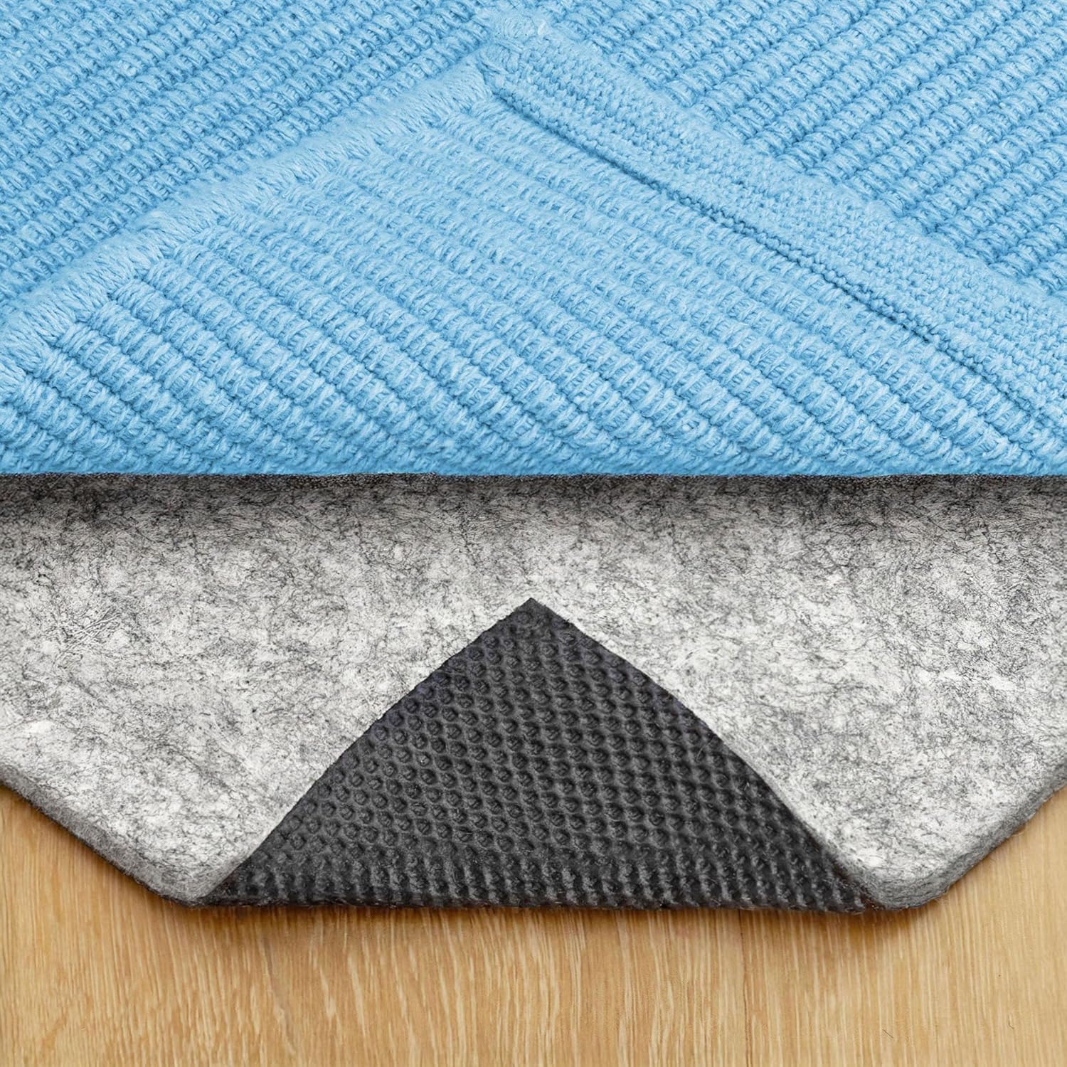 RUGPADUSA - Non-Slip Rug Pad - Dual Surface Felt & Rubber - 8'x10' - 1/4" Thick for All Floors