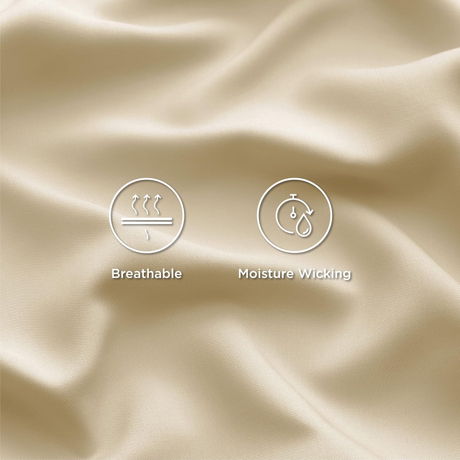 Bedsure Cooling Twin XL Sheets - Breathable & Soft Rayon from Bamboo | Deep Pocket Hotel Luxury Bedding in Alabaster Gleam
