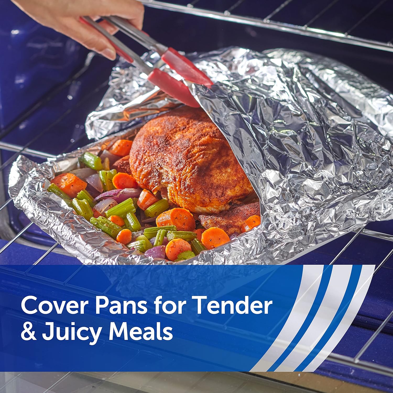 Reynolds Wrap Heavy Duty Aluminum Foil - Thick, Durable Foil with Easy Open Tab | 12" Wide, 50 Sq. Ft.