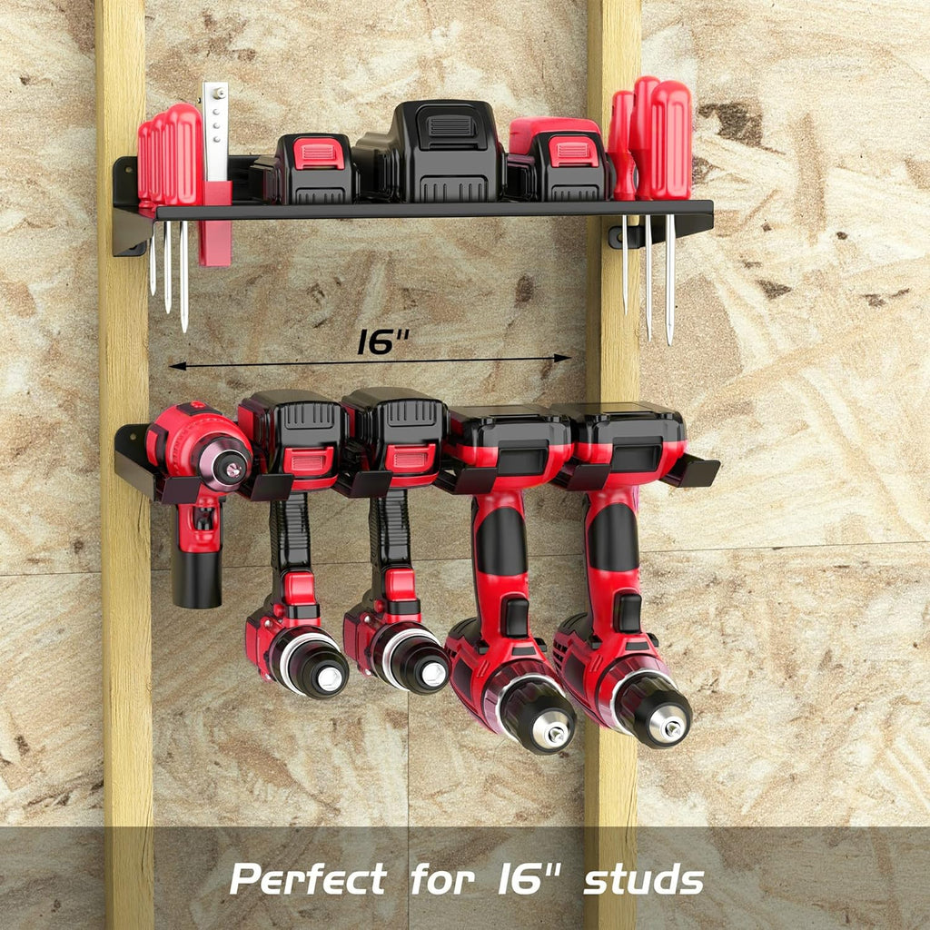 Ultrawall Power Tool Organizer - Heavy-Duty Wall Mount Drill Holder & Cordless Tool Storage Rack