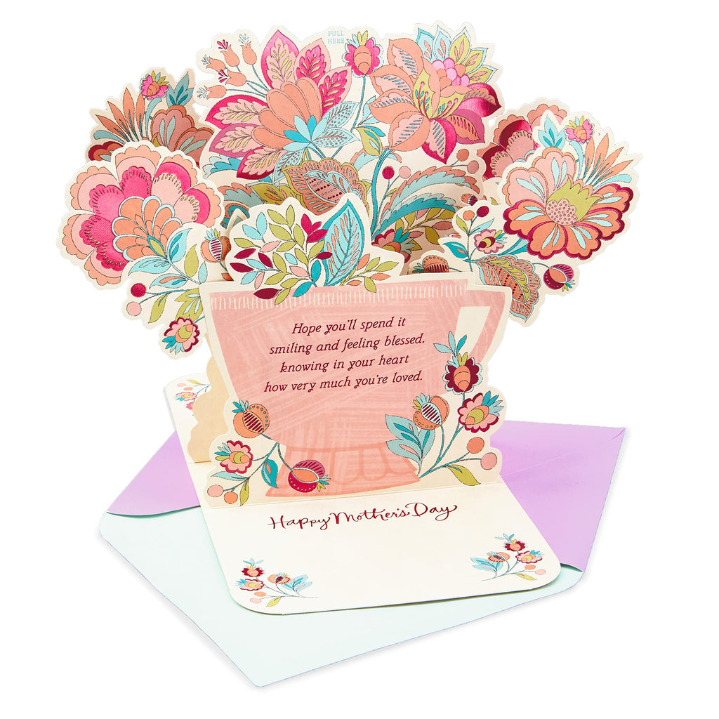 Hallmark Paper Wonder Mother's Day Pop Up Card Bundle with Mahogany Mothers Day Pop Up Card for Mom