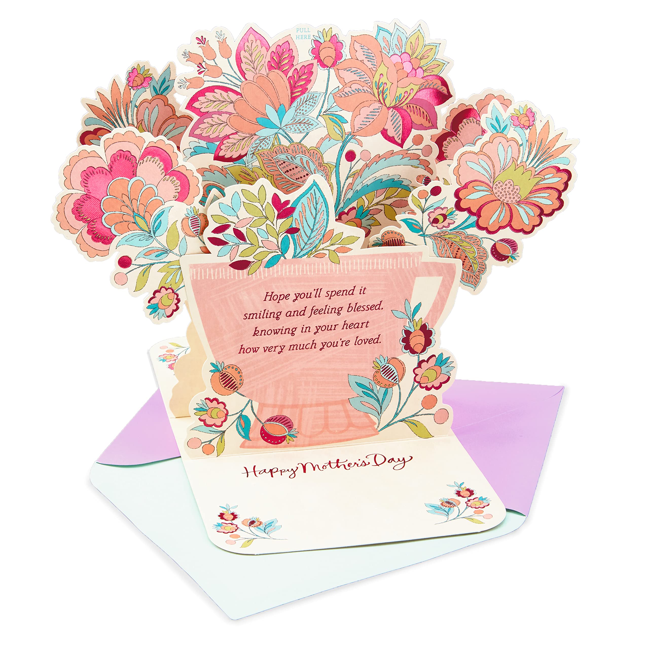 Hallmark Paper Wonder Mother's Day Pop Up Card Bundle with Mahogany Mothers Day Pop Up Card for Mom