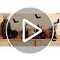 Halloween Haunted House Table Decorations - 4 Wooden Signs
