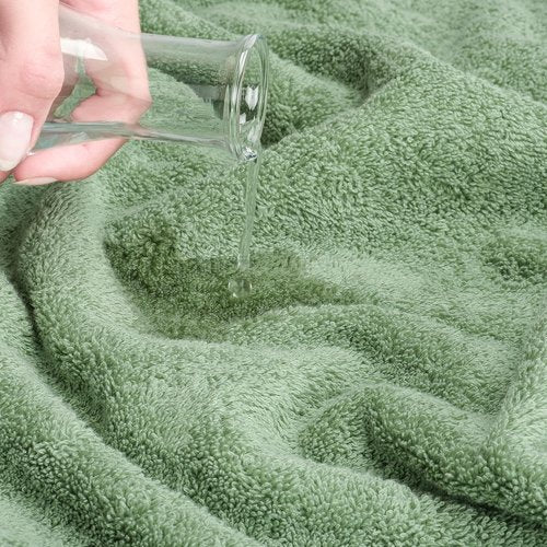 Cotton Paradise 6-Piece Towel Set - 100% Soft Absorbent Turkish Towels in Sage Green
