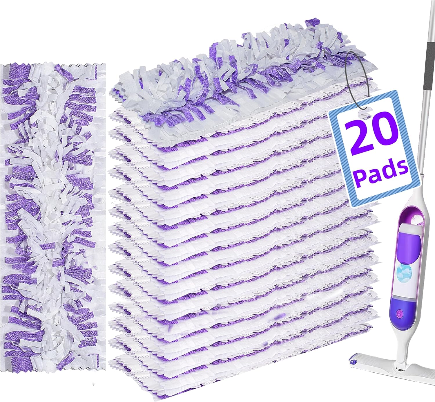 PowerMop Disposable Mopping Pad Refills - Multi-Surface Floor Cleaning, 20 Count