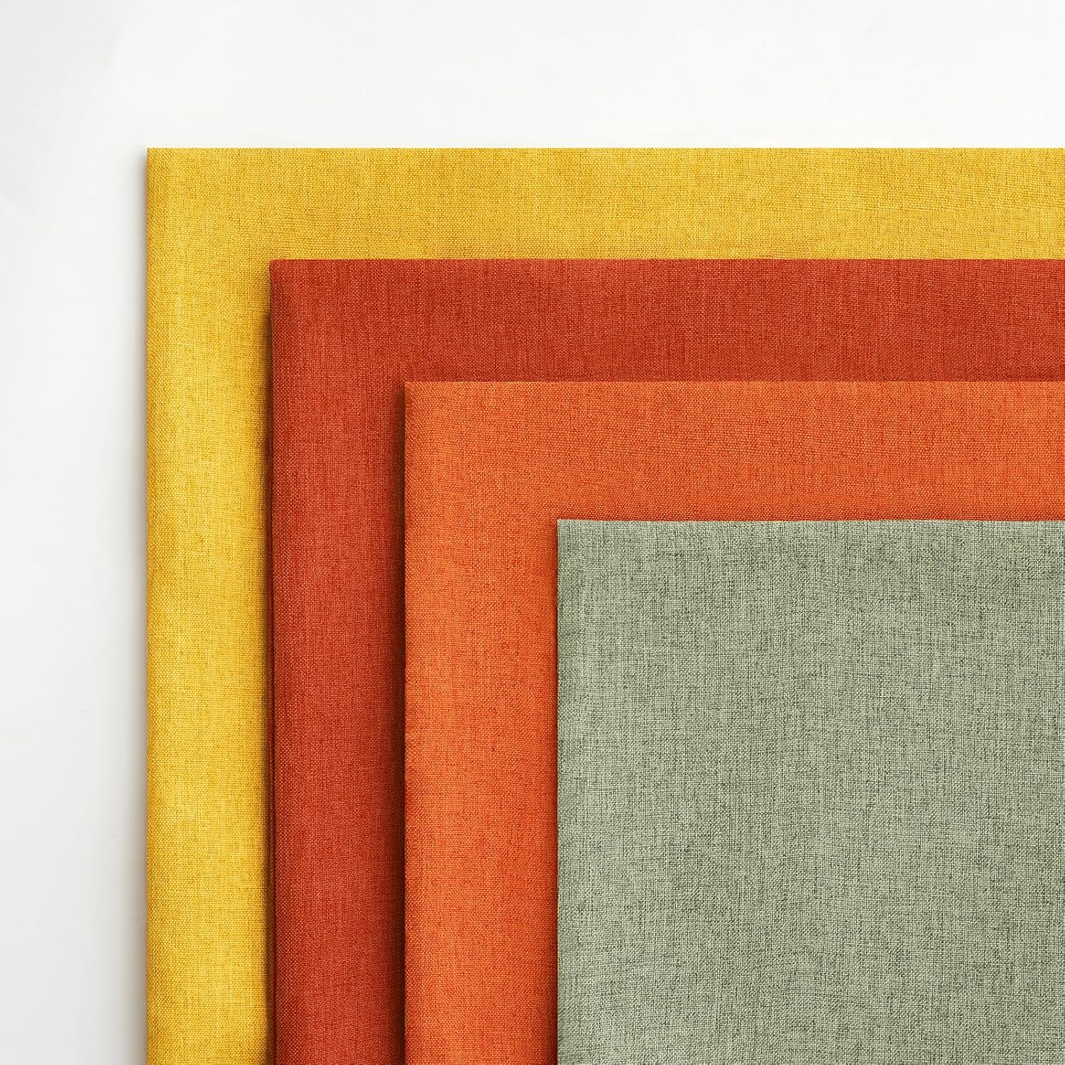 MIULEE Decorative Outdoor Throw Pillow Covers - Waterproof Linen Cushion Cases | Pack of 4, 18x18 inch, Rust Green for Halloween & Patio