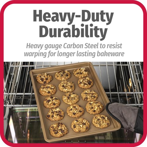 GoodCook BestBake Nonstick Cookie Sheet - 11" x 17" Large Baking Pan for Even Heating & Scratch-Resistant Durability