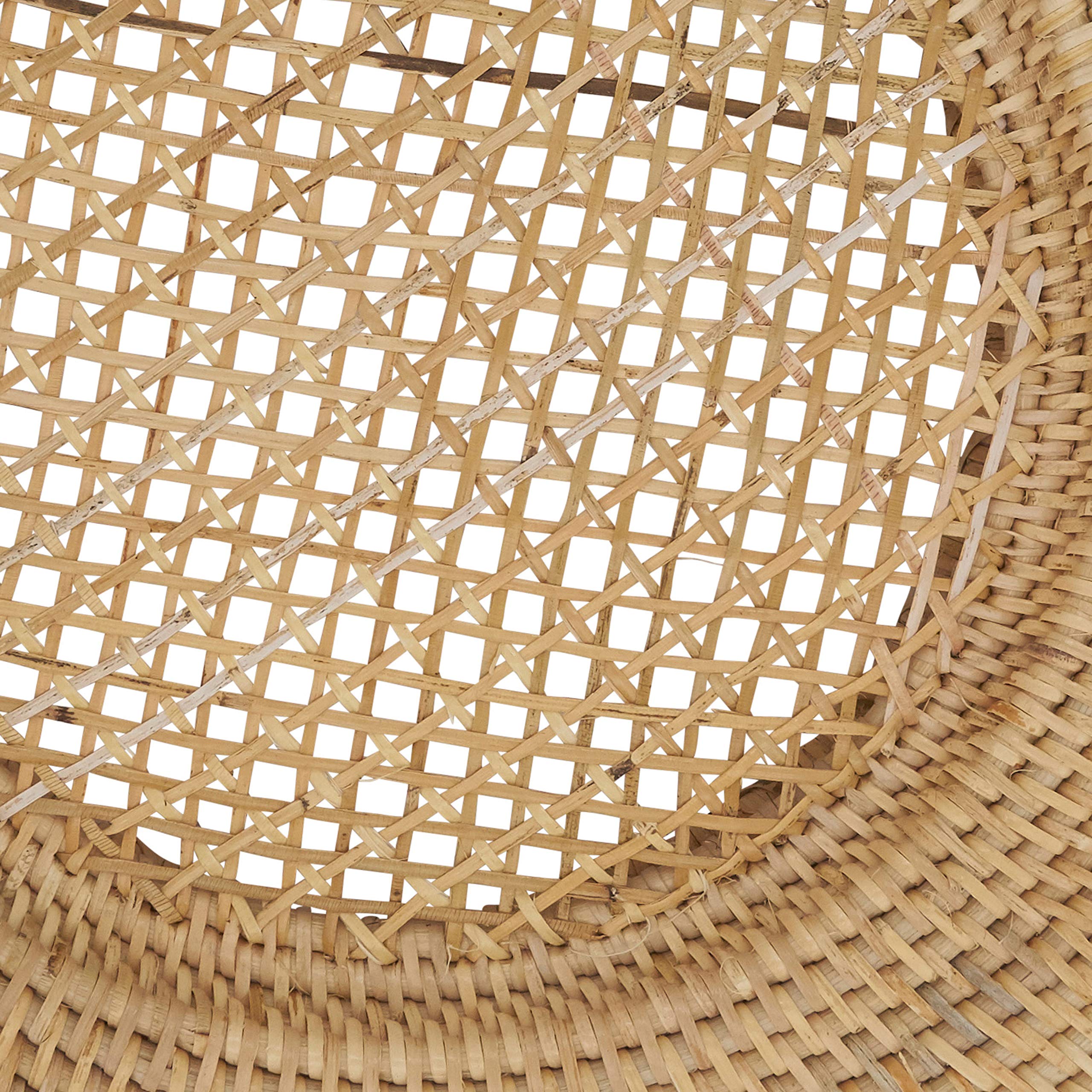 SARO LIFESTYLE Handmade Rattan Charger Plates (Set of 4)
