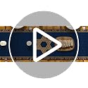 13x120 Inch Hanukkah Menorah Candle Table Runner Blue - Holiday Decor