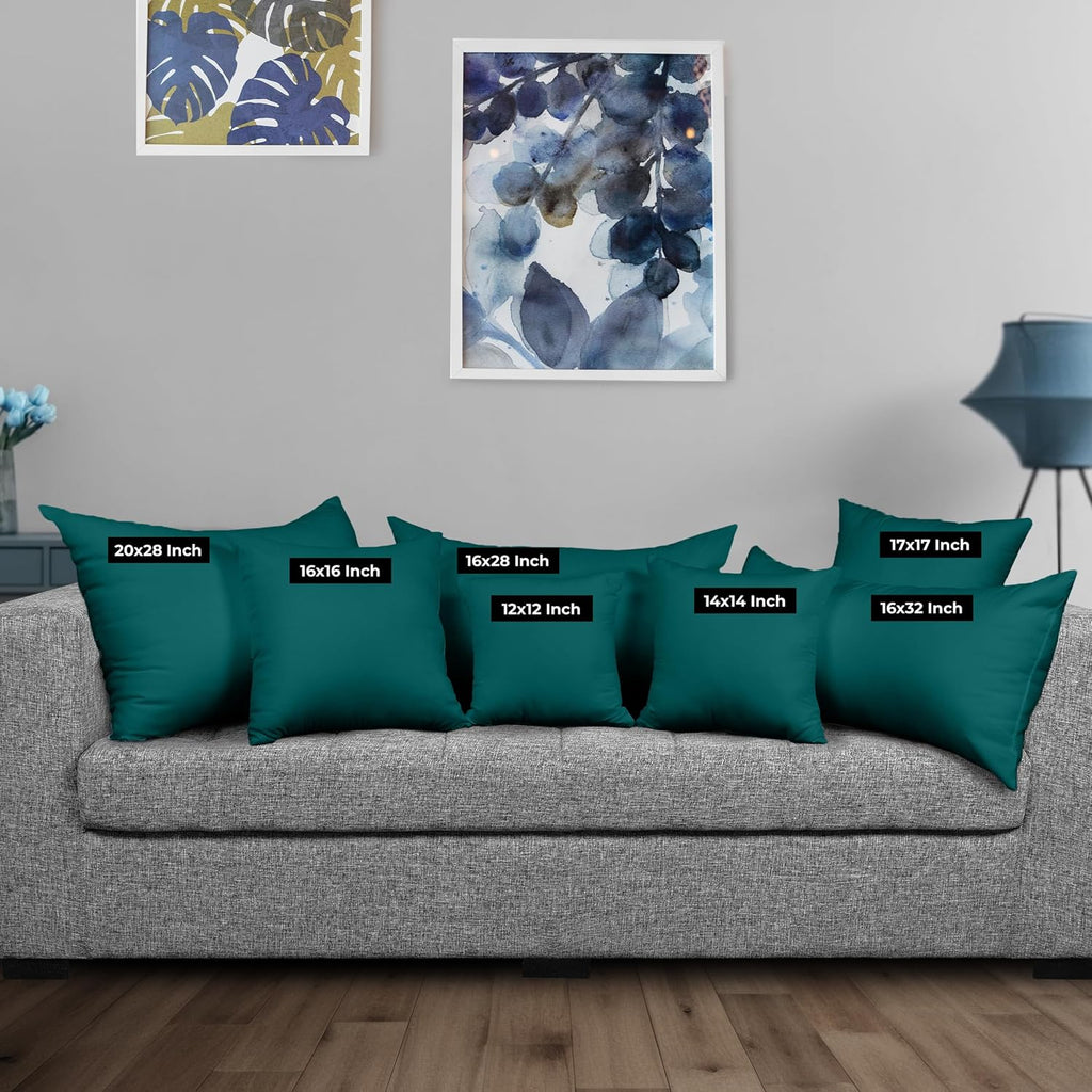 Utopia Bedding 16x16 Pillow Inserts - Set of 2 Dark Teal Decorative Throw Pillows for Sofa & Bed - Soft & Fluffy Cushions