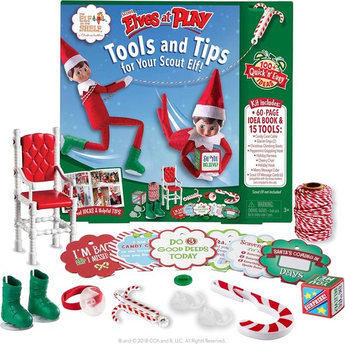 Elf On The Shelf | Elves at Play Guide Book - 60 Pages of 100+ Ideas & 15 Tools for Your Scout Elf
