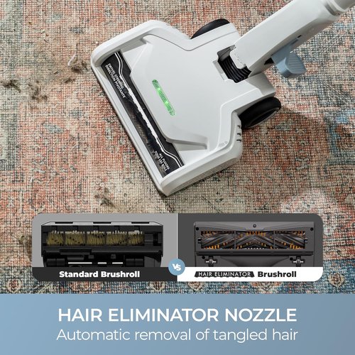 Kenmore CS2015 Corded Stick Vacuum - Powerful 2-Motor Suction, Detachable Hand Vac, LED Headlight & Hair Eliminator Nozzle for Carpets & Floors