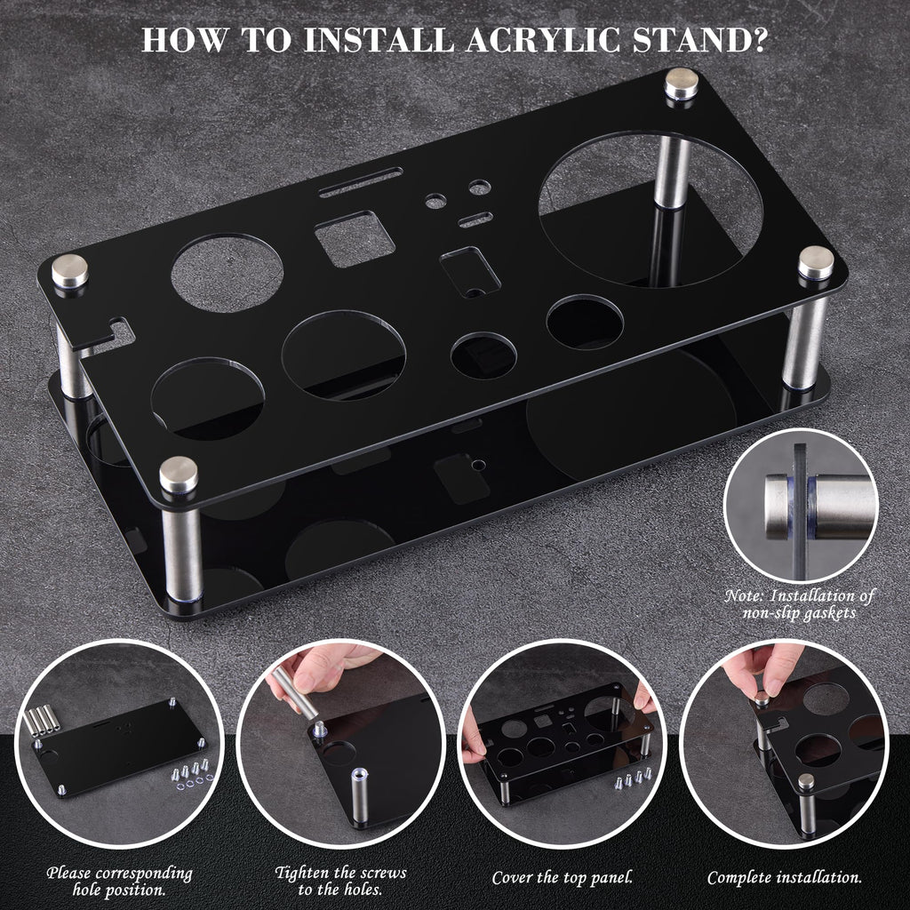 Cocktail Shaker Set Bartender Kit : 15-Piece Stainless Steel Bartender Kit with Acrylic Stand Bars Set with All Practical Bars Accessories, Bar Tools for Drink Mixing, Bar, Home, Lounge & Party