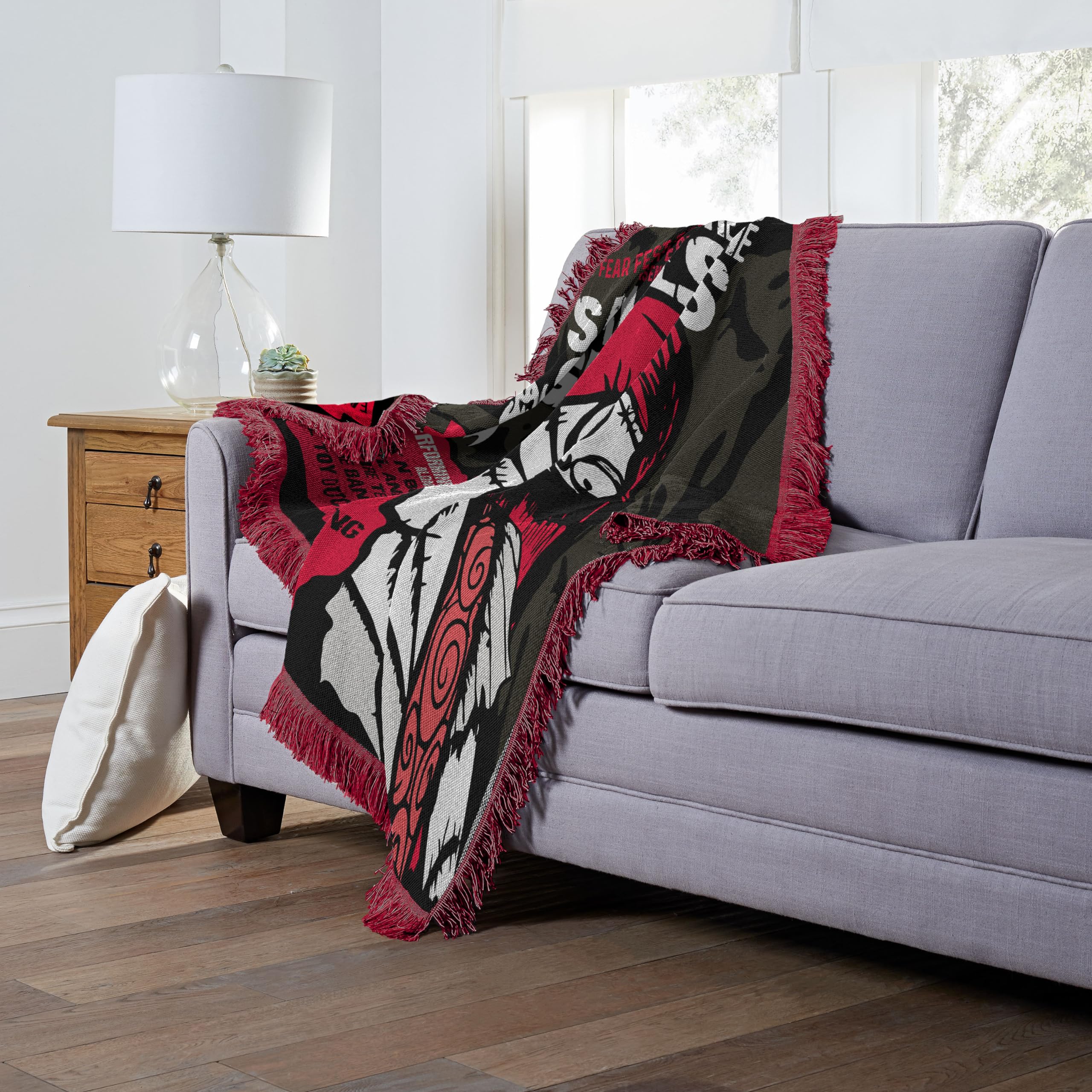 Northwest Nightmare Before Christmas Woven Jacquard Throw Blanket, 46" x 60", Sally Fest