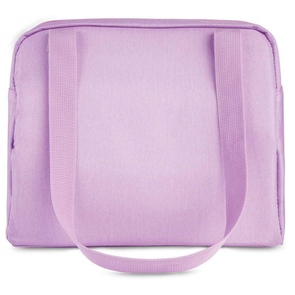 PackIt(R) Freezable Hampton Lunch Bag, Lavender, Built with EcoFreeze(R) Technology, Collapsible, Reusable, Zip Closure with Front Pocket and Shoulder Straps, Designed for Fresh Office Lunches