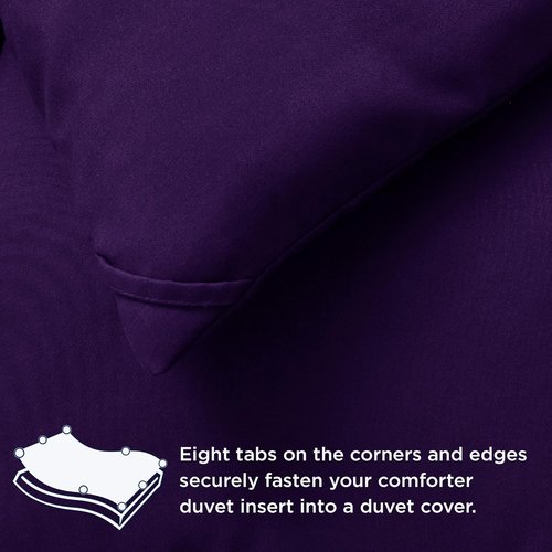 Bedsure Comforter Duvet Insert - Quilted All-Season Twin Size Down Alternative Blanket, Purple 88 x 68 Inches