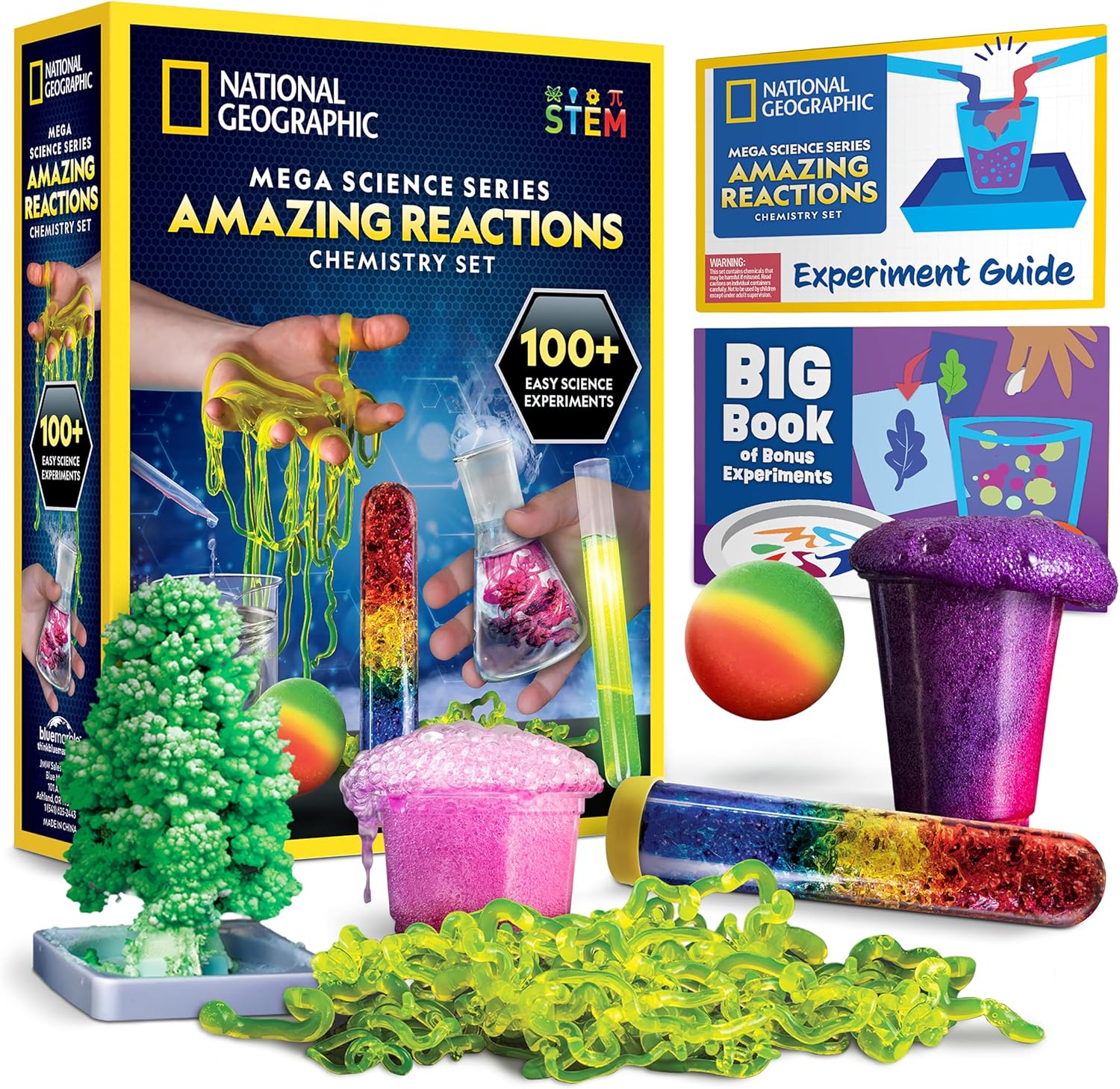 National Geographic Chemistry Set - 100+ Science Experiments for Kids | STEM Gift for Boys & Girls
