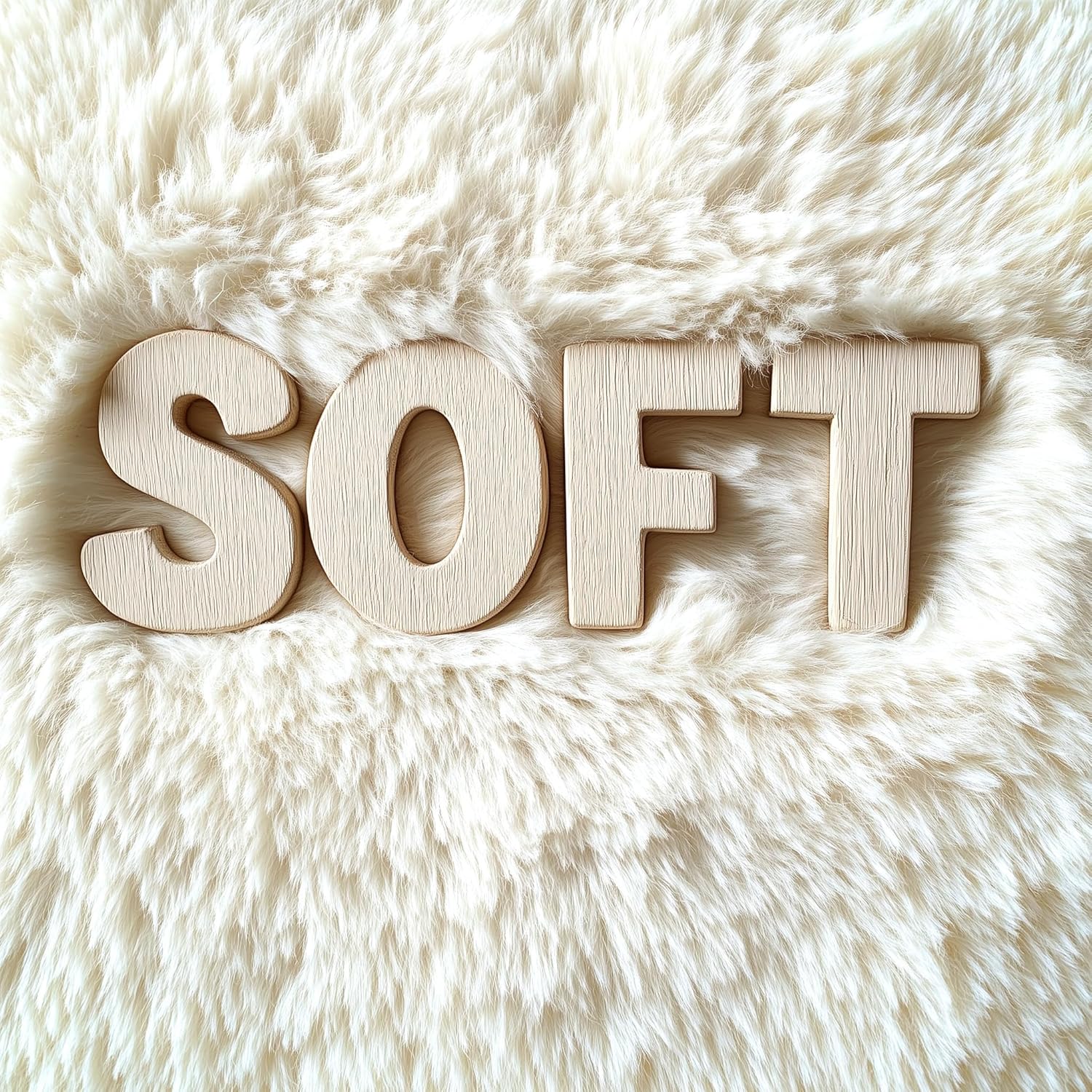 OLANLY Large Area Rug - Soft Fluffy Shaggy Carpet for Living Room & Bedroom | 6x12 Ivory Indoor Decor