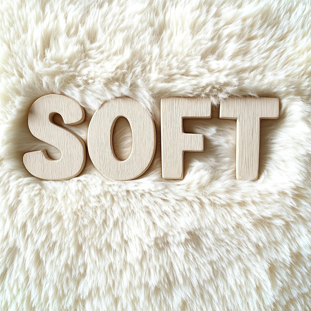 OLANLY Large Area Rug - Soft Fluffy Shaggy Indoor Carpet for Living Room & Bedroom | 7x9 ft, Ivory