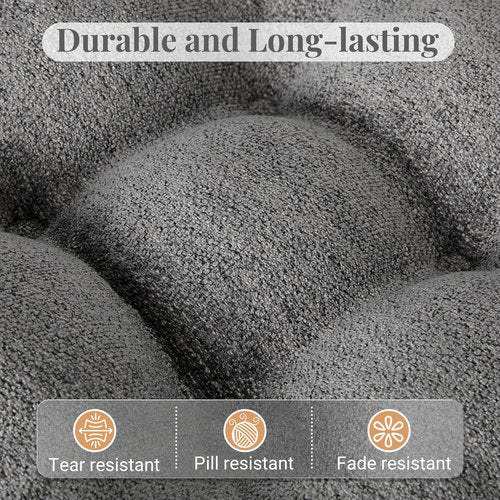 Basic Beyond Chair Cushions for Dining Chairs, Non-Slip Chair Pads, Thick Seat Cushions for Dining Room Chairs, Kitchen Chair Cushions Set of 4, 17" x 17" x 4", Dark Grey