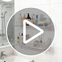 Clear Acrylic Floating Bathroom Shelves - 2pcs Durable Organizer