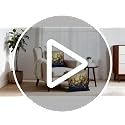 Weiscode 18x18 Floral Throw Pillow Covers - Blue & Yellow Farmhouse Set of 2