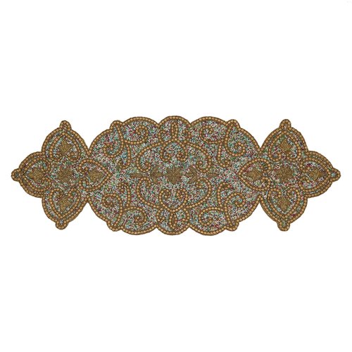 Beaded Design Table Runner