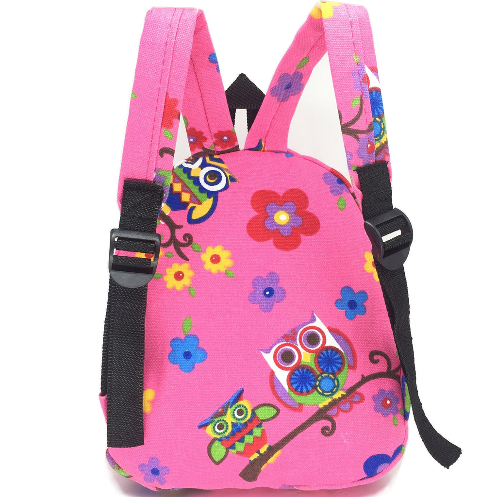 Suerico Cute Kids Toddler Backpack Plush Toy Snack Travel Bag Pre-School Bags for Girls(Pink)