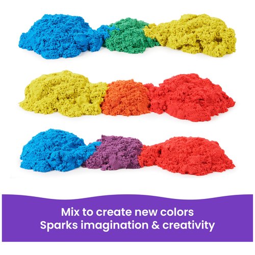 Kinetic Sand, 20-Pack Eggs with 3.3lbs Red, Yellow & Blue Play Sand for Egg Hunts, Party Favors & Goodie Bags, Sensory Toys for Kids Ages 3 and up