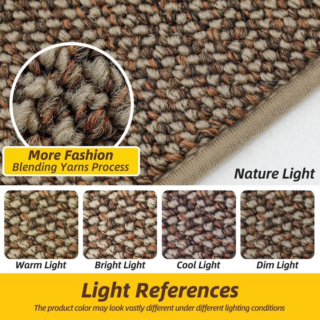 JSEI Dirt Trapper Door Mat 24"x36" Non-Slip Washable Entrance Mat, Dog Doormats, Absorbent & Fade-Resistant Floor Mats, Low Profile Welcome Mats for Entryway, Front Door, and Inside Entrance, Taupe