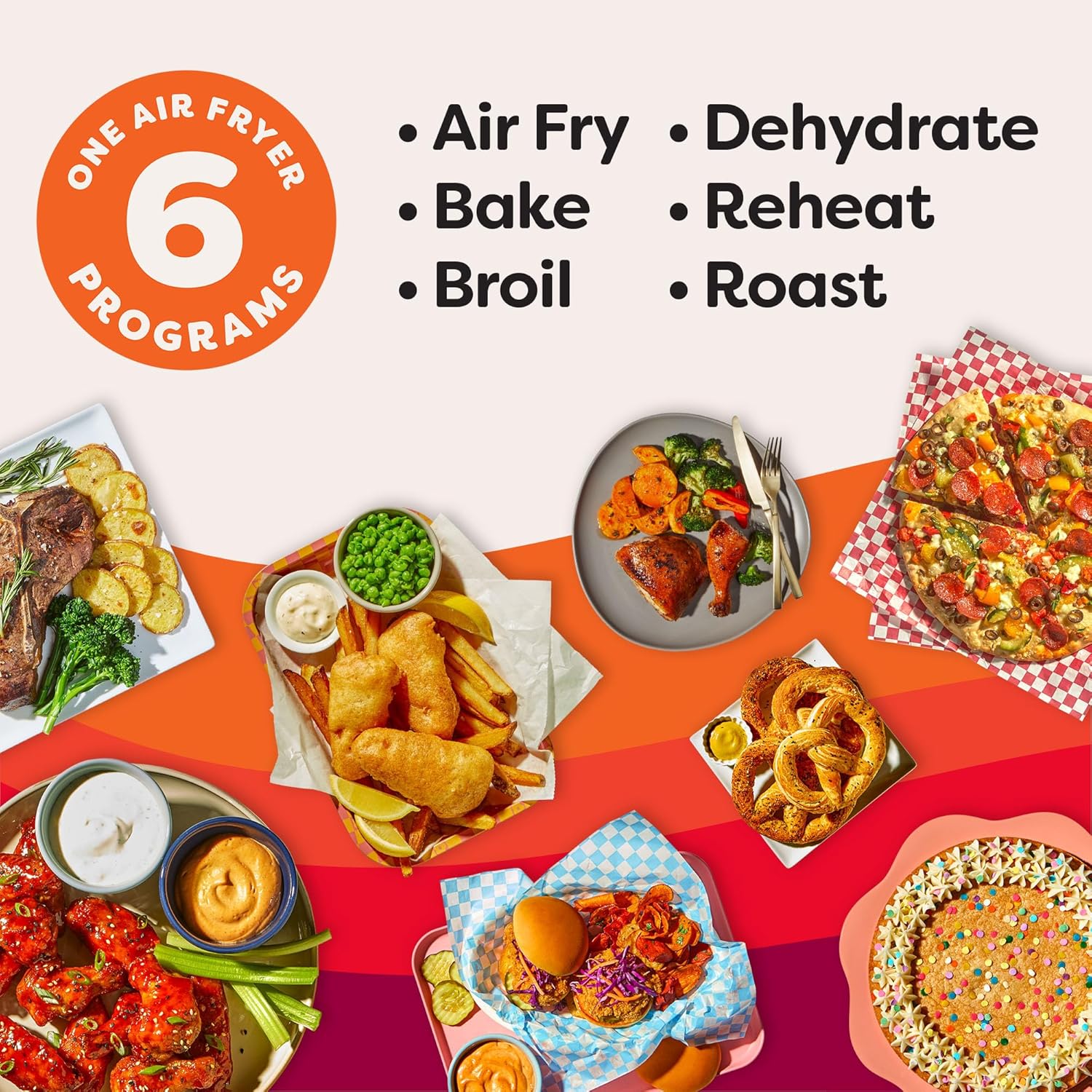 VORTEX Instant Pot 4Qt Mini Air Fryer - 6-in-1 Versatility with Custom Programs | Sea Salt Finish