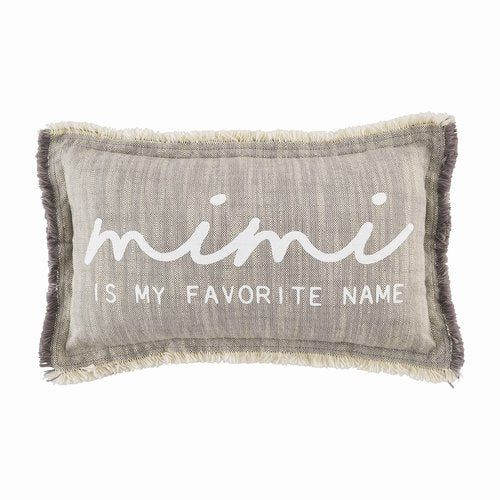 Mud Pie Grandmother Small Pillow, 15" x 9", Mimi