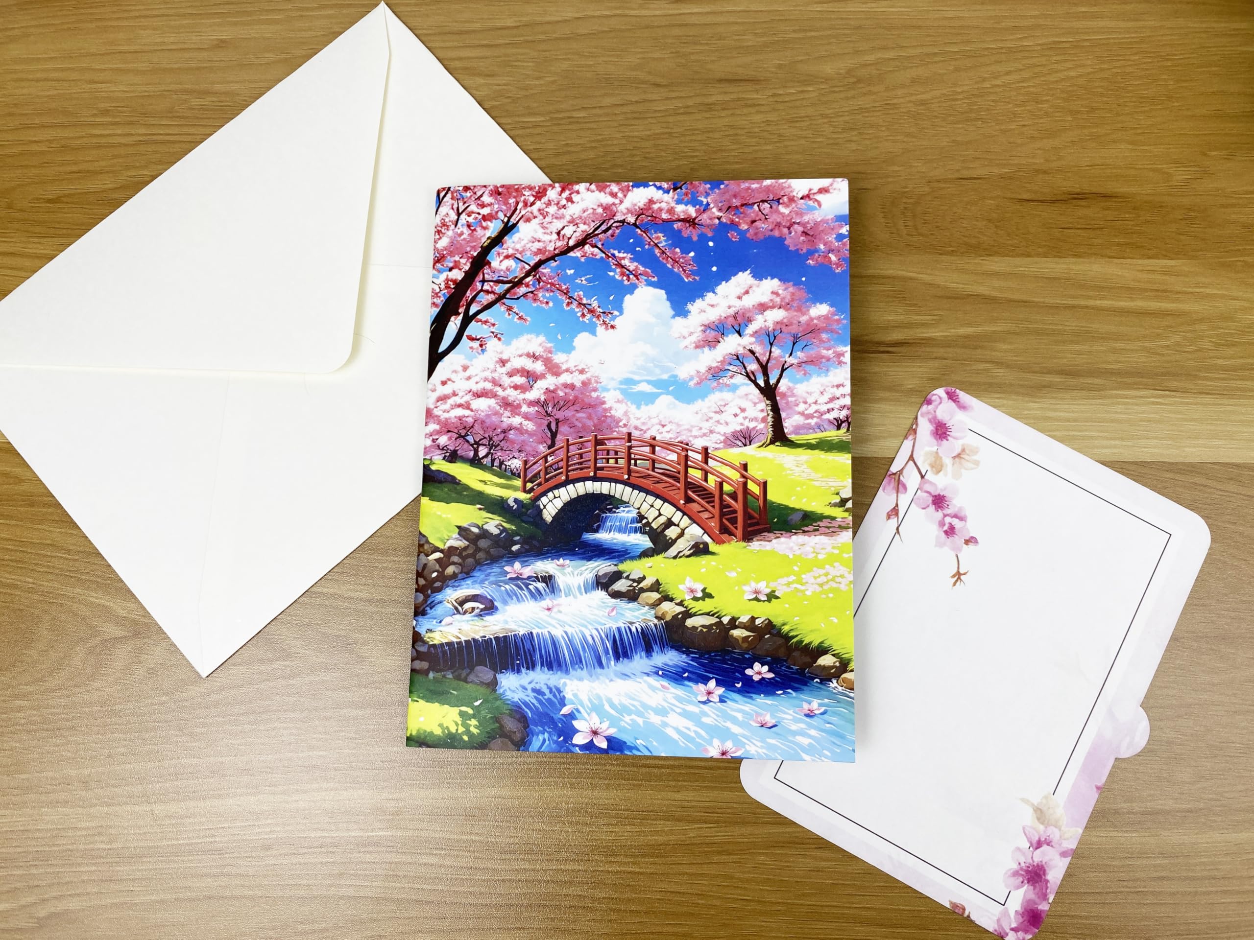 3D Pop Up Greeting Card – Handmade Cherry Blossom Tree Card for Spring, Birthday, Mother's Day, Wedding – Laser Cut Sakura Card with Envelope – Unique Floral Gift for Women, Friends, Family