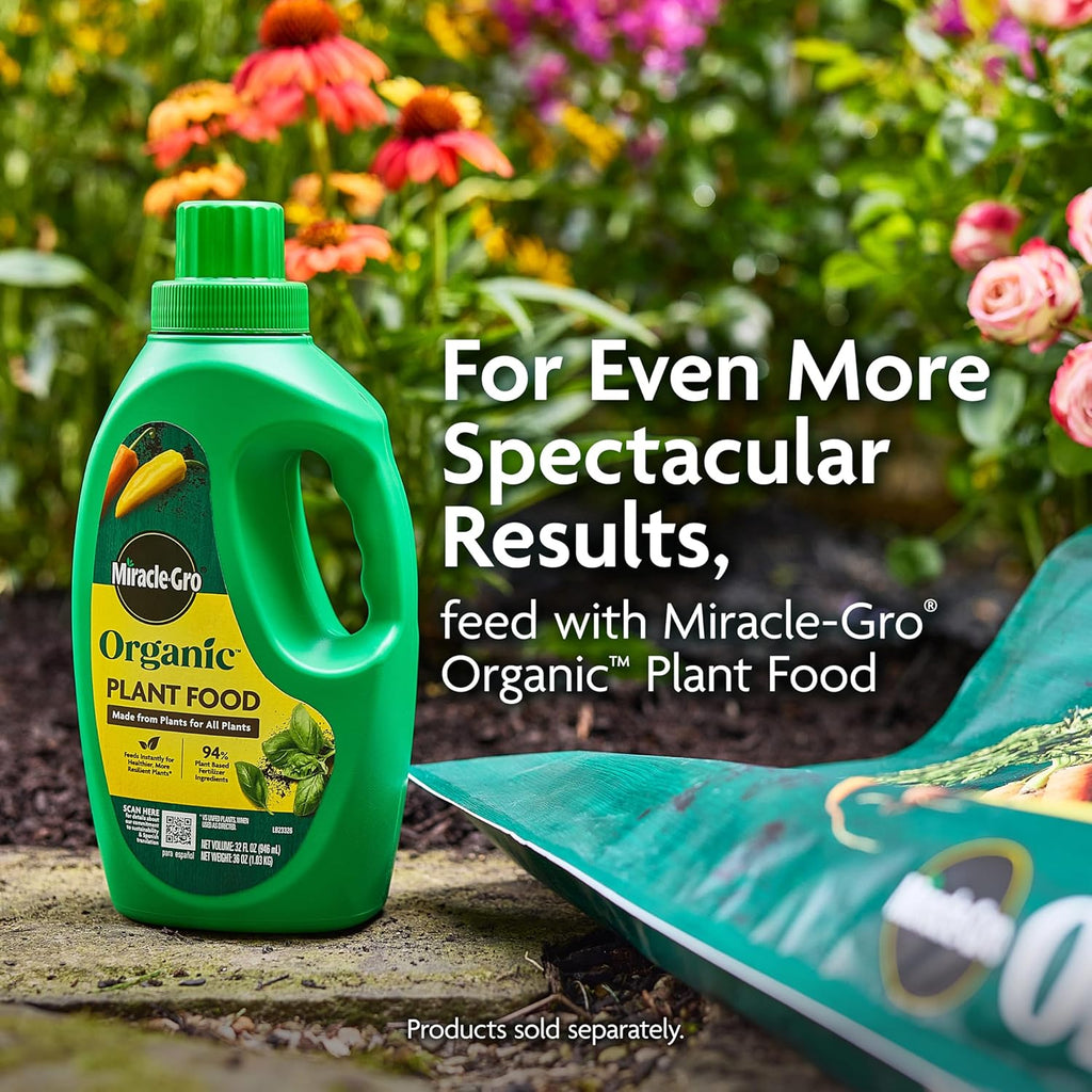Miracle-Gro Organic Outdoor Potting Mix - Quick-Release Fertilizer for Container Plants | 16 Qt.
