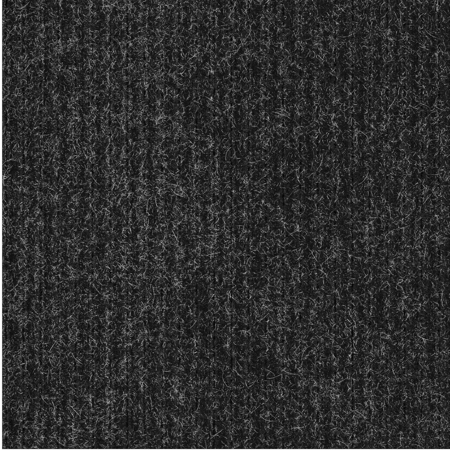 Ottomanson Hallway Runner Rug - Durable Non-Slip Mat for Indoor & Outdoor Use | 2' x 6' Black Carpet
