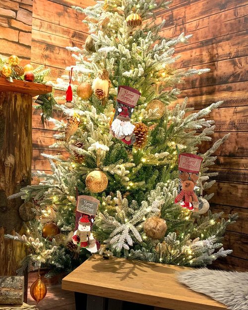 iStatue Large Christmas Stockings - 18'' Tall Plush Santa Claus Ornaments | Personalized Xmas Gift Bag