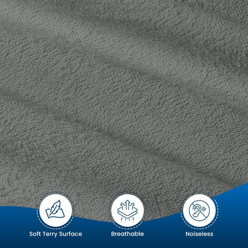 Utopia Bedding Waterproof Mattress Protector Queen Size, Premium 200 GSM Terry Mattress Cover, Soft & Breathable Bed Cover, Fitted Sheet Style with Stretchable Deep Pockets 17" (Gray)