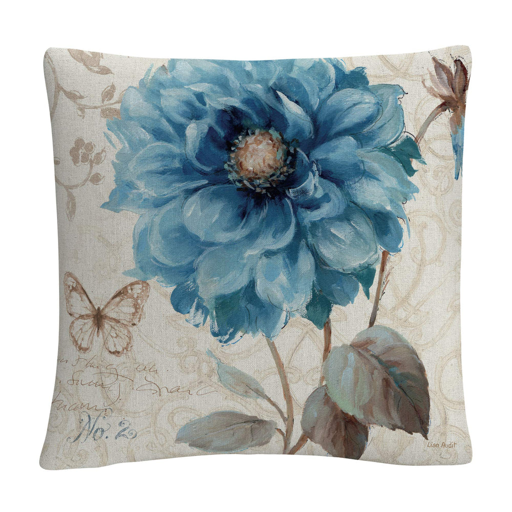 Trademark Fine Art A Blue Note II by Lisa Audit, 16x16 Decorative Throw Pillow